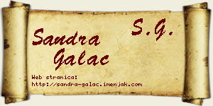 Sandra Galac vizit kartica